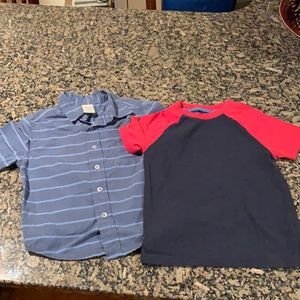 Cute boys’ sz 4/5 lot of 2 shirts